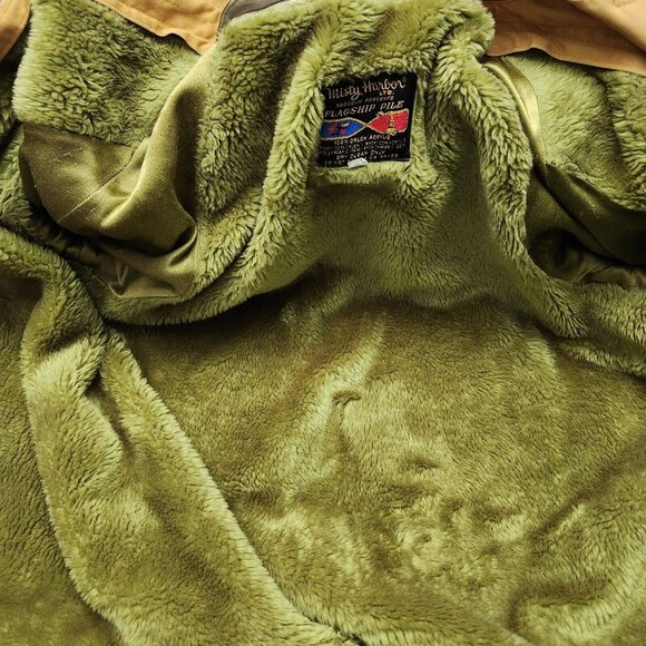 Vintage Misty Harbor Any Weather Mustard Yellow Trench Coat Jacket Women's SZ 14 - Picture 8 of 10